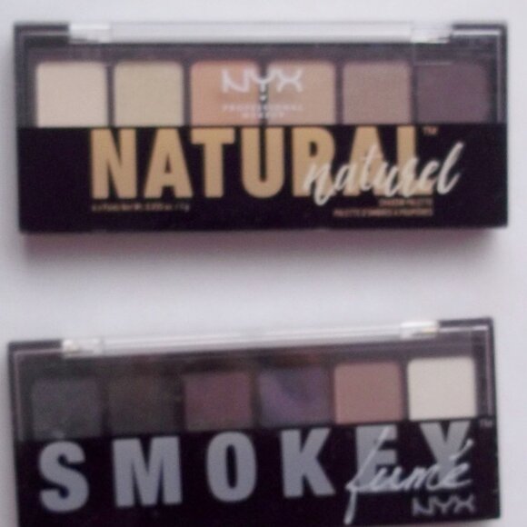 2 NYX Eyeshadow Palettes Smokey & Natural NEW - Picture 4 of 4